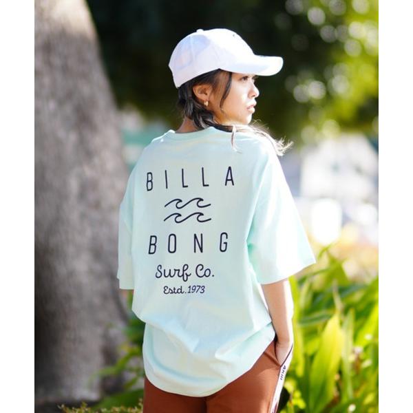 「BILLABONG」 半袖Tシャツ L ミント レディース