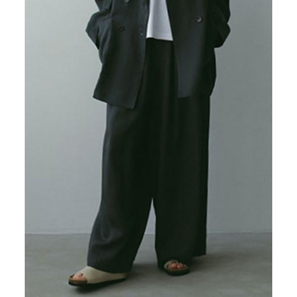 「ETRE TOKYO」 イージーパンツ S ブラック レディース