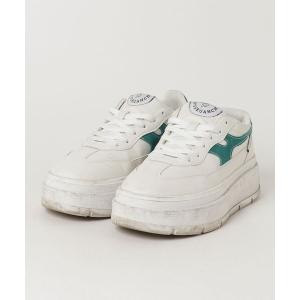 「ASBee」 「poseganch」ローカットスニーカー 25.0cm ベージュ レディース