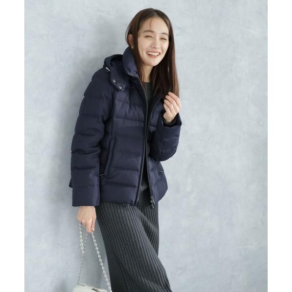 「NANO universe」 ダウンジャケット S ブラック レディース