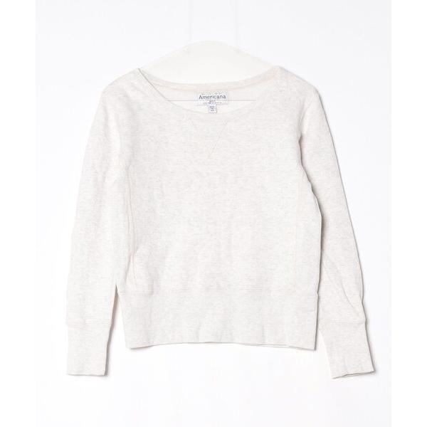 「AMERICANA」 スウェットカットソー - グレー レディース