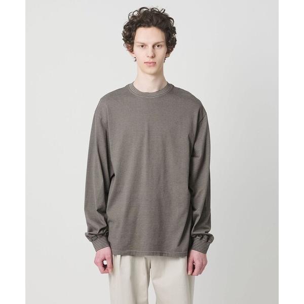 tシャツ 「別注」「YONETOMI」 ボーダー クルーネック ロングスリーブ Tシャツ メンズ