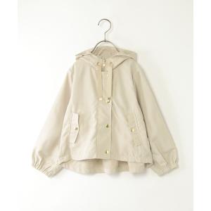 マウンテンパーカー アウター 「親子コーデ」サテンフレア比翼マンパジャケット（110~160cm） キッズ 子供服 女の子