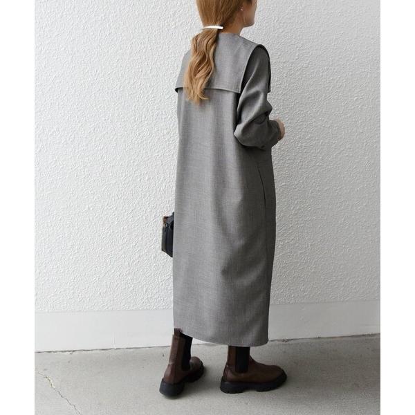 「SHIPS any」 長袖ワンピース ONE SIZE グレー系その他 レディース