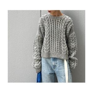 「BLACK BY MOUSSY」 長袖ニット FREE グレー レディース