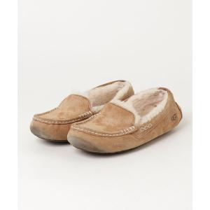 「UGG」 モカシンシューズ 24cm ブラウン レディース