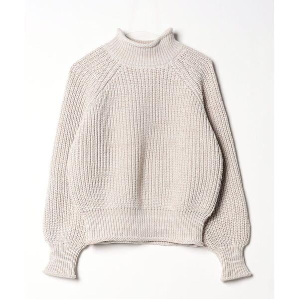 「Java」 長袖ニット L ベージュ レディース