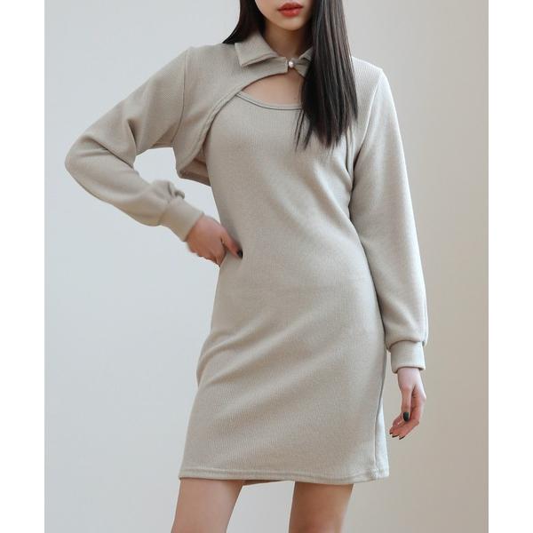 「by muni:r」 カーディガン FREE ベージュ レディース