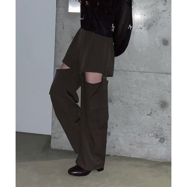 「AS KNOW AS plus」 カーゴパンツ FREE カーキ レディース