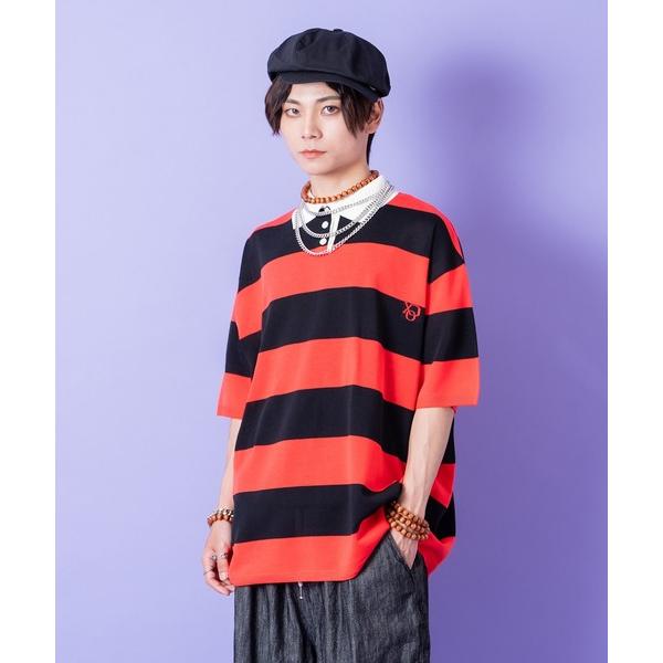 「ankoROCK」 半袖ポロシャツ「xidoコラボ」 ONESIZE レッド メンズ