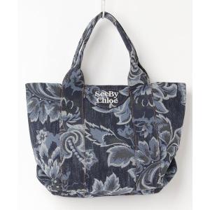 「SEE BY CHLOE」 トートバッグ - ネイビー レディース