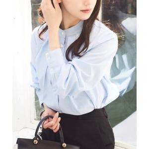 「HALUHIROINE」 長袖ブラウス FREE サックスブルー レディース