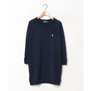 「Psycho Bunny」 ワンポイント長袖ワンピース 1 ブルー レディース