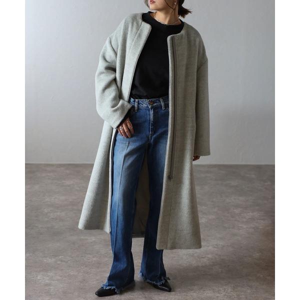 「Bonjour Sagan」 コート FREE ライトグレー レディース