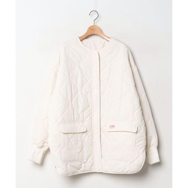「Java」 キルティングブルゾン MEDIUM アイボリー レディース