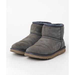 「UGG」 ショートブーツ 24cm ブルー レディース