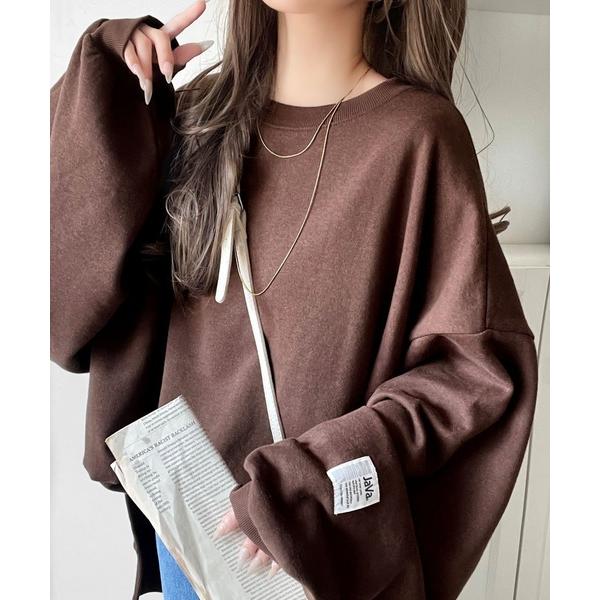 「Java」 スウェットカットソー SMALL ブラウン レディース