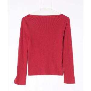 「titivate」 長袖ニット L レッド レディース