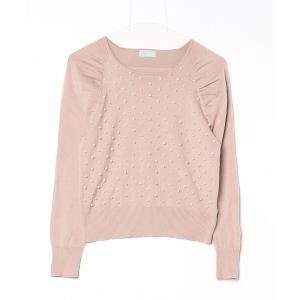 「en recre」 長袖ニット 38 ベージュ レディース