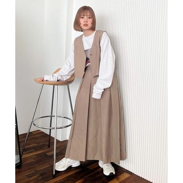 「KBF」 セットアップ 38 ベージュ レディース