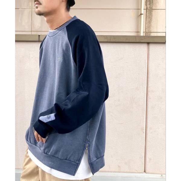 「Java」 スウェットカットソー MEDIUM ブルー メンズ