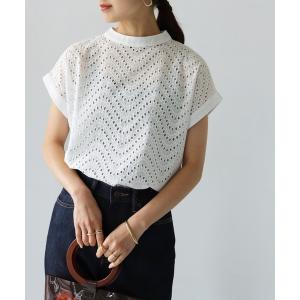「HER CLOSET」 「she mo shelly」半袖ブラウス M ホワイト レディース