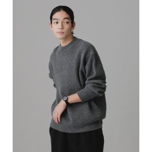 「NANO universe」 長袖ニット M グレー メンズ