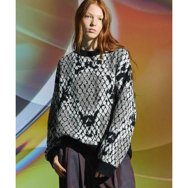 「MAISON SPECIAL」 長袖ニット 1 ブラック メンズ