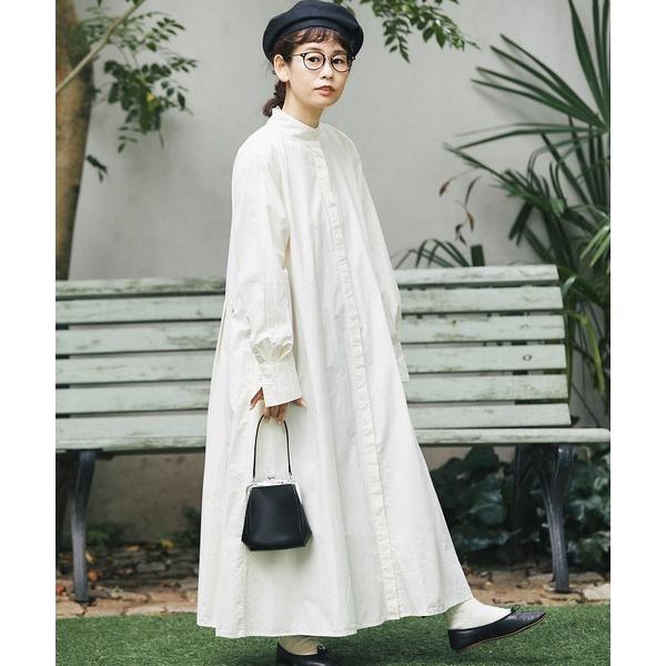 「and R」 長袖ワンピース FREE オフホワイト レディース