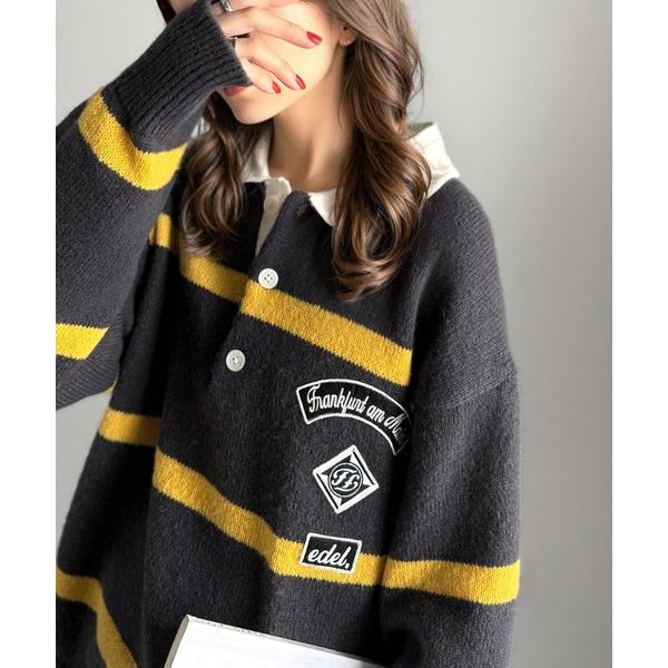 「Java」 長袖ニット SMALL チャコールグレー レディース