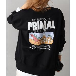 トレーナー スウェット 恐竜おばけスウェット レディース