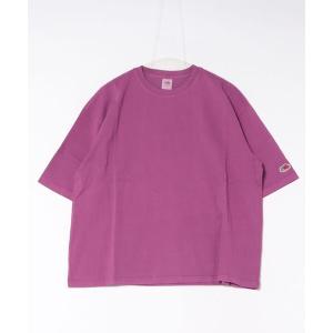 tシャツ 半袖 「ST」「FRUIT OF THE LOOM」BIG 製品染め 5分袖 Tシャツ レディース メンズ