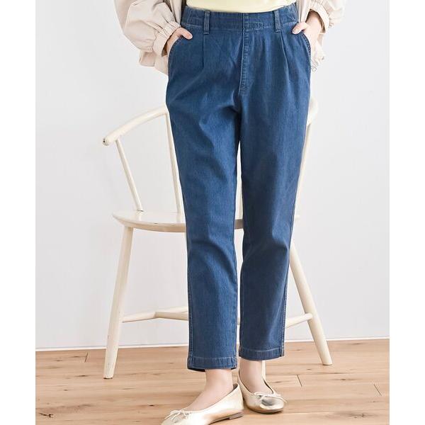 ジーンズ デニム デニムパンツ ストレッチデニムテーパードパンツ レディース