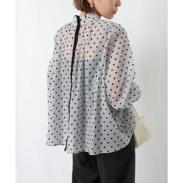 「LUCA/LADY LUCK LUCA」 長袖ブラウス FREE ライトグレー レディース