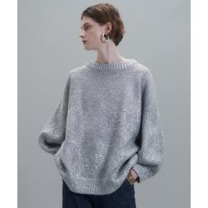 「MECRE」 長袖ニット FREE シルバー レディース