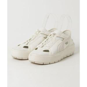 「PUMA」 フラットサンダル LARGE ホワイト レディース