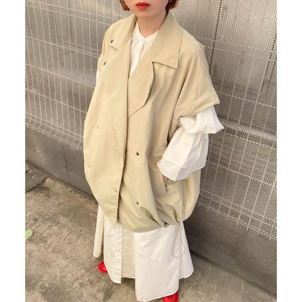 「KBF」 ナイロンブルゾン ONE ベージュ レディース