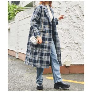 「CHILLE」 チェスターコート FREE ライトブルー レディース