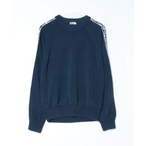 「Dior homme」 長袖ニット S ネイビー メンズ