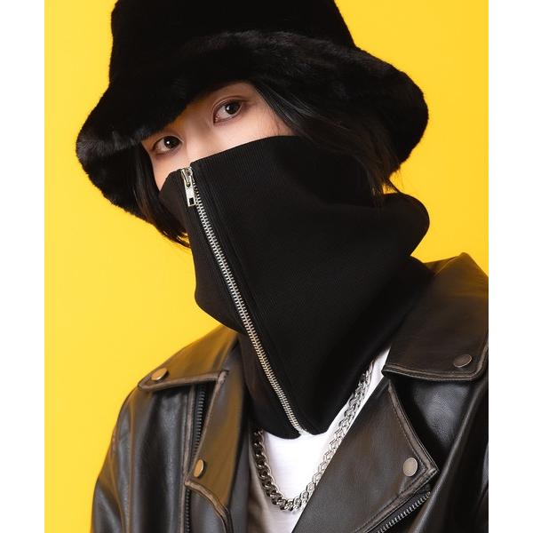 「ankoROCK」 マフラー ONE SIZE ブラック メンズ