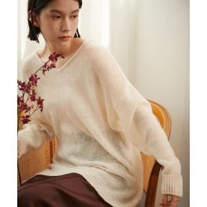 「Stylevoice for xxx」 長袖ニット FREE オフホワイト レディース
