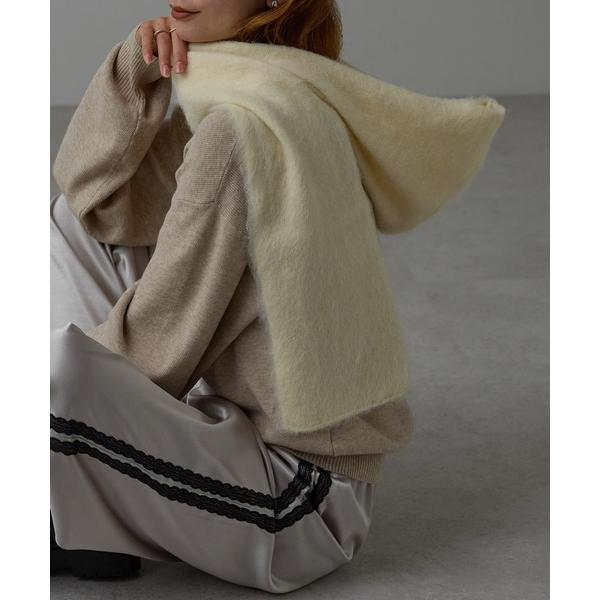 「r.」 マフラー FREE クリーム レディース