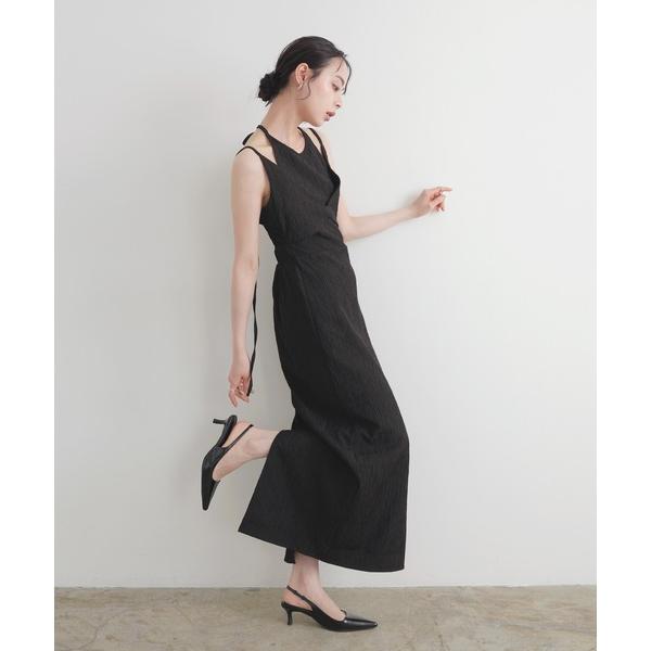 「LIAN」 キャミソールワンピース FREE ブラック レディース