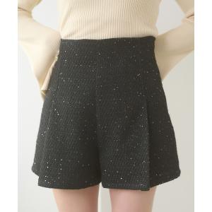 パンツ sequins culottes short pants / スパンコールキュロットショートパンツ レディース
