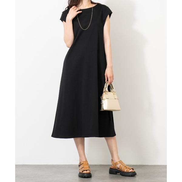 ワンピース 脇が見えにくい ドレープデザインワンピース UVカット ポケット ワンピ ジャージー 接...