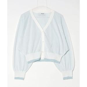 カーディガン Double layer cardigan レディース