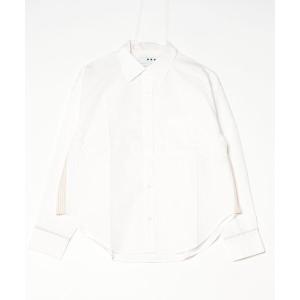 ブラウス シャツ Broad stripe loose shirt レディース