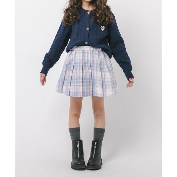 スカート 「動くたびラメきらめく」ラメミックスプリーツスカート(インナーパンツ付き) キッズ 子供服...