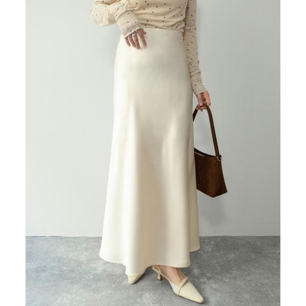 スカート 「on:nue」「着用動画あり！」 サテンマーメイドマキシスカート /2026 SS CO...