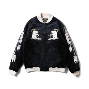 スカジャン HOUSTON ヴィンテージ加工スカジャン(ALASKA) メンズ レディース